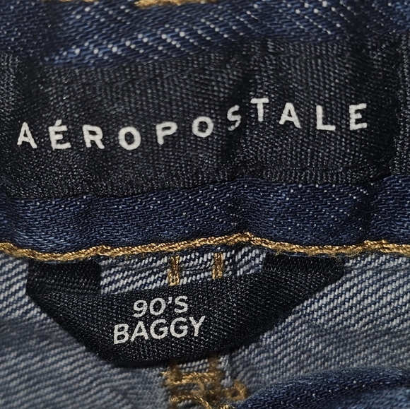 Aeropostale 90s Baggy Jeans-Size‎ 2-Blue Denim - Picture 3 of 4